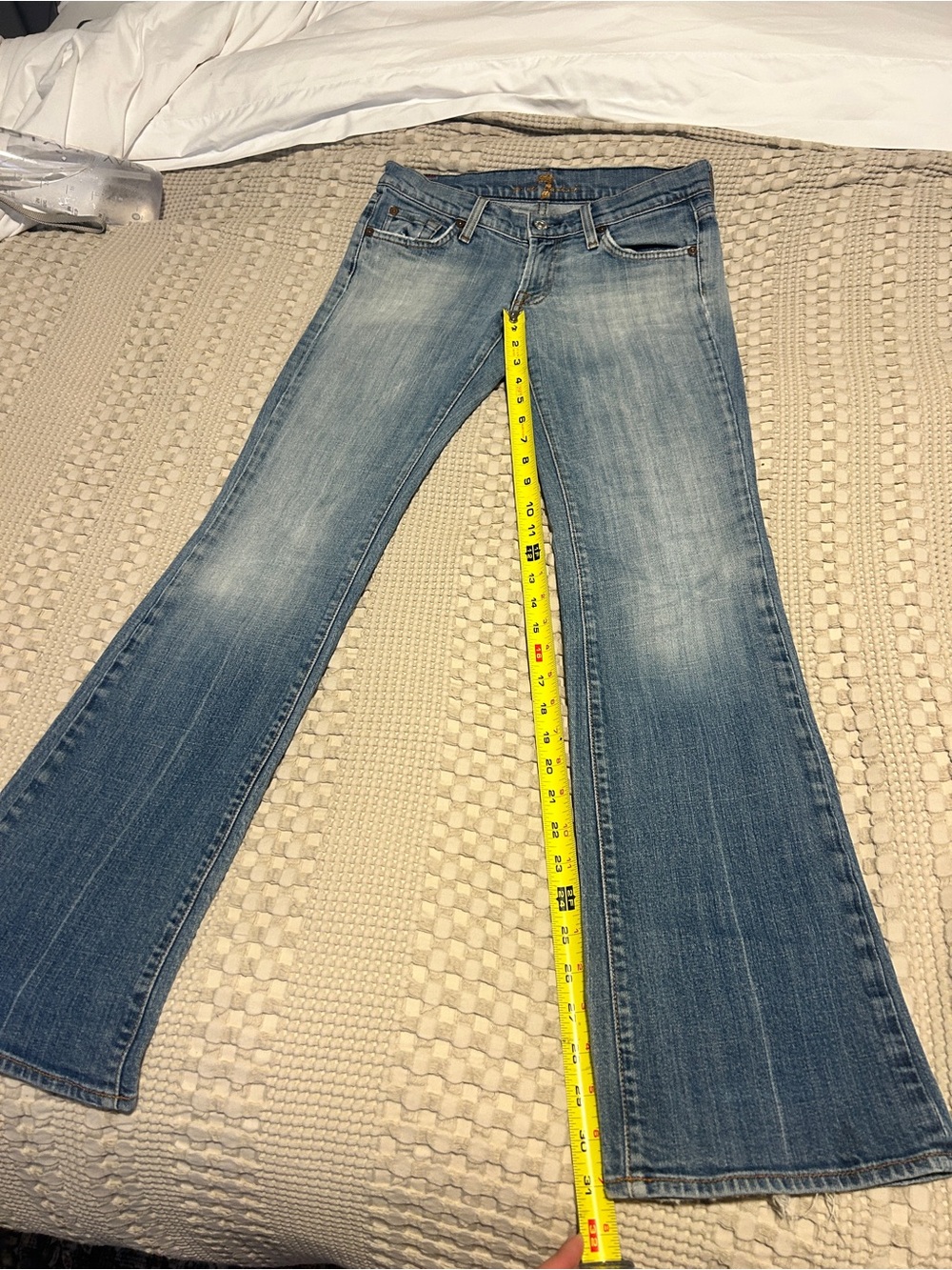 7 For All Mankind Light Blue Flare Jeans